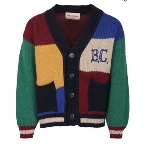 bobo choses ♡ colorblock cotton vintage inspired cardigan 90s